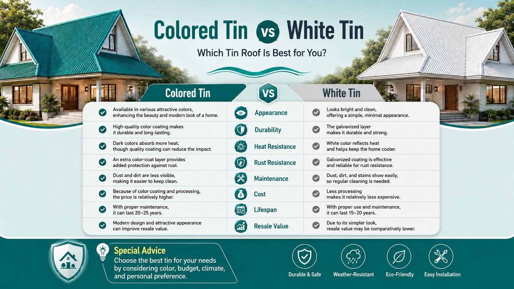 Is Colored Tin Better or White Tin Better