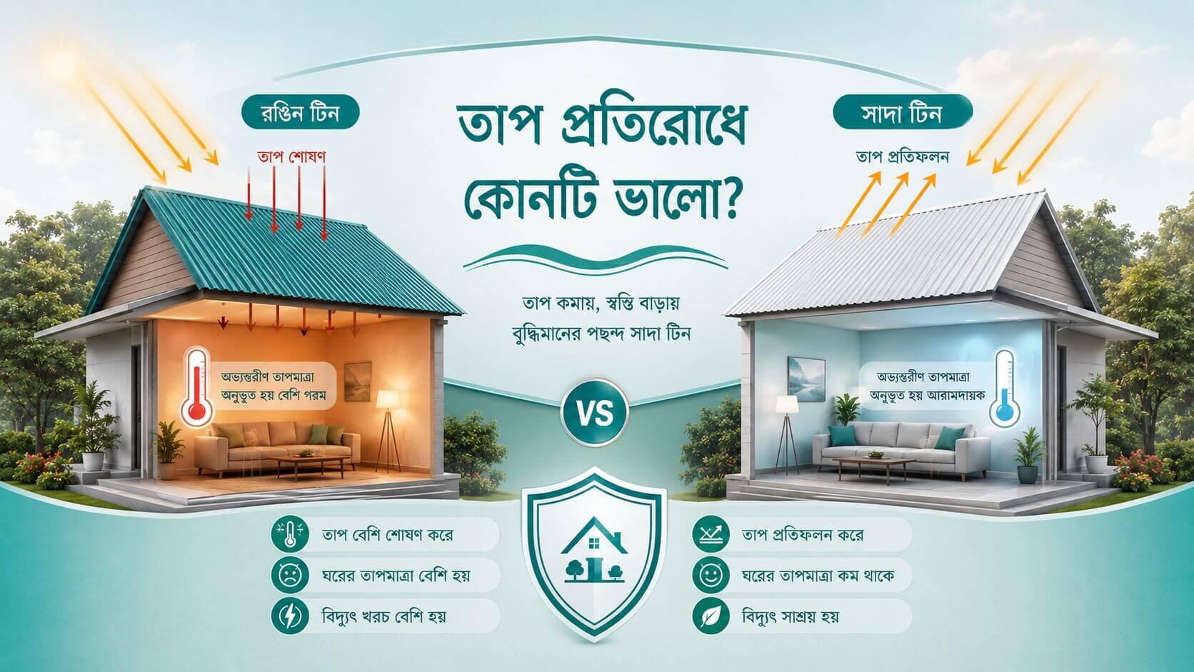 রঙিন টিন ভালো নাকি সাদা টিন ভালো? সম্পূর্ণ তুলনামূলক বিশ্লেষণ 8 তাপ প্রতিরোধে কোনটি ভালো