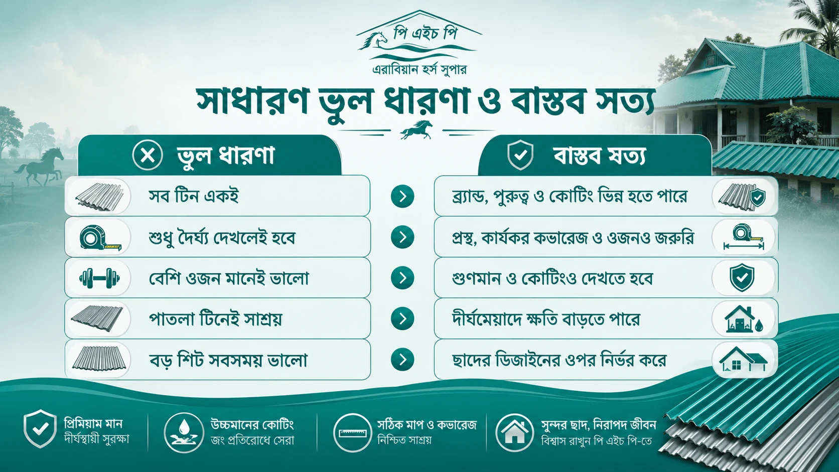 সাধারণ ভুল ধারণা ও বাস্তব সত্য