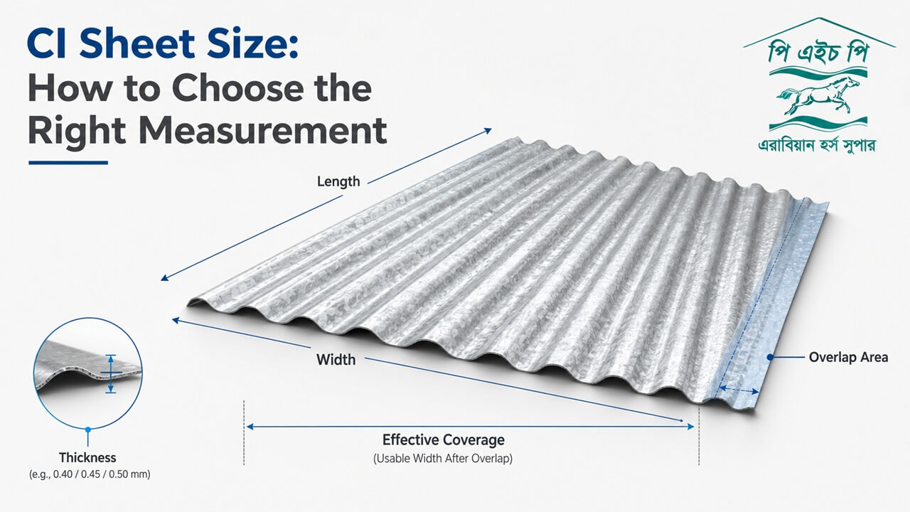 CI Sheet Size Diagram
